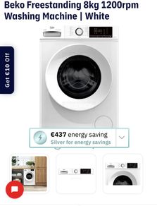New Washing Machine Beko 8kg