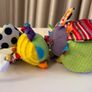 Lamaze Vibrating Crinkle Bee Bug Flower Pull Toy Pram Car Carrier Image 5