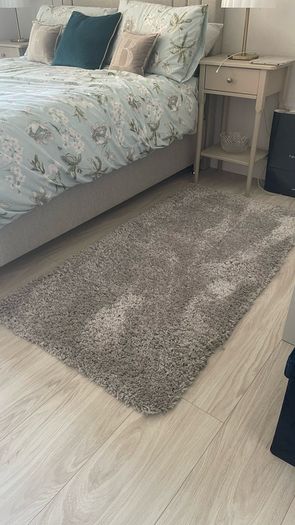Thick Pile Grey Rug