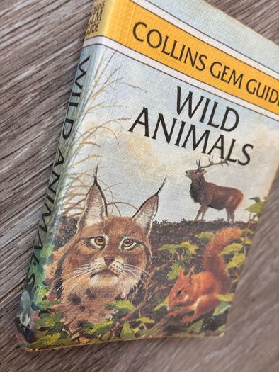 Vintage Wild Animal Reference Small Pocket Size Book