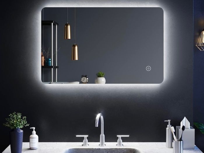 800 x 500mm Backlit LED Illuminated Bathroom Mirror with Light Sensor + Demister (FREE POSTAGE)