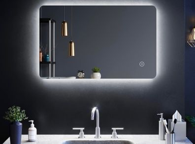 800 x 500mm Backlit LED Illuminated Bathroom Mirror with Light Sensor + Demister (FREE POSTAGE)