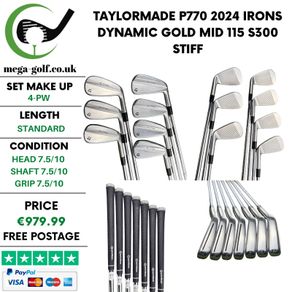 Taylormade P770 2024 Irons / 4-Pw / Dynamic Gold Mid 115 S300 Stiff
