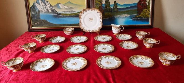 21 Piece Arklow Elegance Bone China Tea Set For 6 Person Setting Made In Ireland