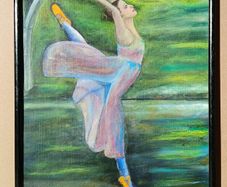 Ballet dancer - Original framed painting