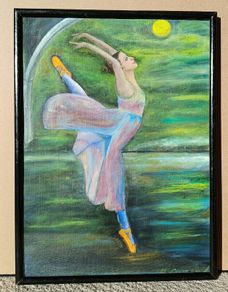 Ballet dancer - Original framed painting