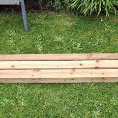 Wooden fence posts