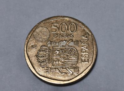 Spain 500 Pesetas Coin Espana Juan Carlos 1999