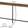 Console Table with Power Outlet, 180 cm Narrow Sofa Table, Industrial Entryway Table with USB Ports, Behind Couch Table for Entryway, Hallway, Foyer, Living Room, Rustic Brown Image 3