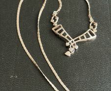 silver necklace