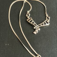 silver necklace