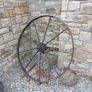 Antique Cast Iron Wheels Image 2