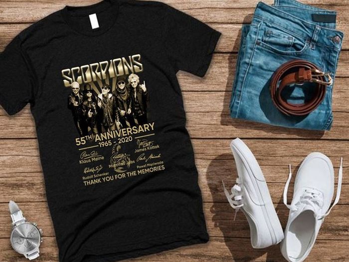 Scorpions 55th Anniversary 1965 - 2020 Memories T Shirt