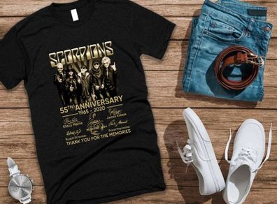 Scorpions 55th Anniversary 1965 - 2020 Memories T Shirt