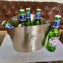 Peroni Italy Brushed Steel Ice Bucket Image 2