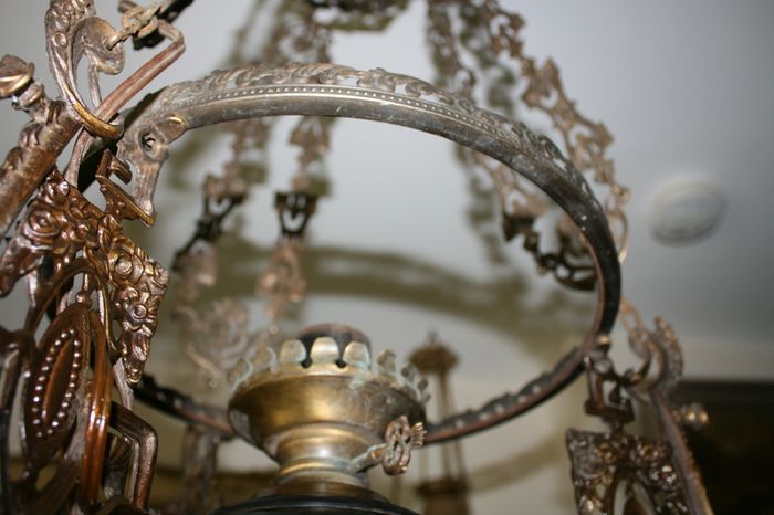 Antique Brass Chandelier