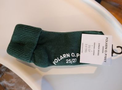 Polarn o pyret EUR 25-27 2-pack sea green toddler socks