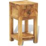 Nightstand with 1 Drawer Solid Mango Wood Image 2