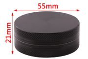 2 layer Herb Grinder 55mm Aluminium Alloy Black 2 for 20