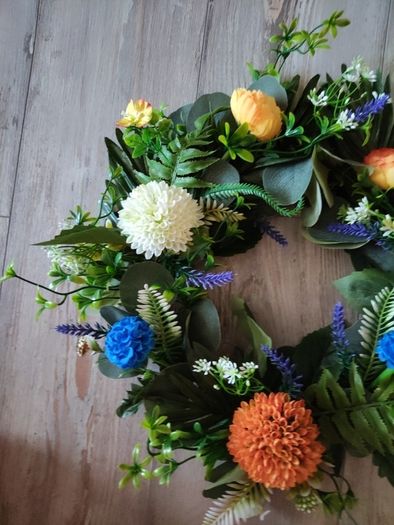 Harvest spring wreath
