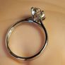 14ct White Gold 2.24 carat Lab Diamond Solitaire Ring With Diamond Svcents Image 5