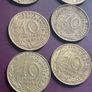 Collection of 14 old French coins 20 10 and 5 centimes 1966 1997 Image 4