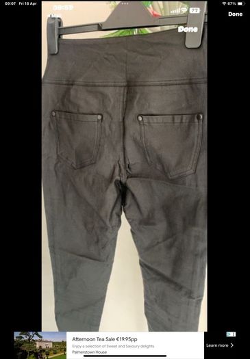 jeans Marc Angelo skinny coated high waist black coated jeans size 10