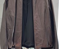 DKNY Leather bomber style jacket