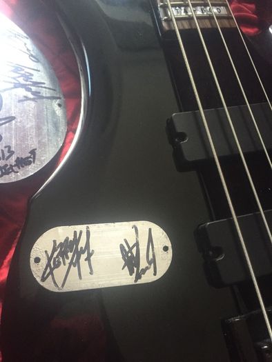 Signed By Slayer In 2013 Ltd/esp Ta600 (tom Araya)signature Bass Guitar