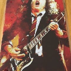 AC/DC Metal Wall Plaque