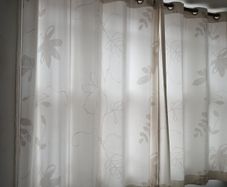white curtains, 12 large eyelets each