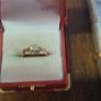 9ct wedding ring and diamond engagement ring Image 2