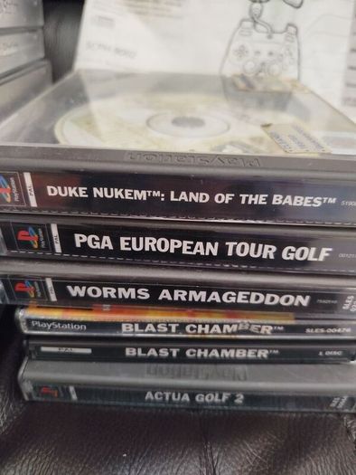 Large PS1 Retro Game Bundle - CIB Titles, Crash Bandicoot, Duke Nukem, Manual + Extras