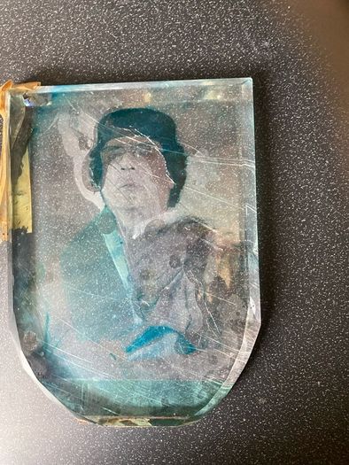 Colonel Muammar Gaddafi Plaque