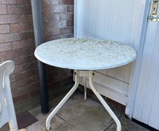Small Round Metal Garden Table