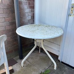Small Round Metal Garden Table