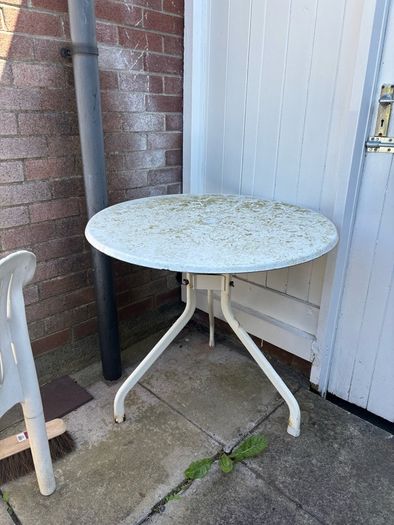 Small Round Metal Garden Table