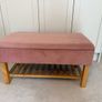 Bedroom storage bench with shoe shelf Image 4