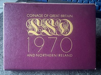 1970 UK Proof Annual 8 Coin Set Pre Decimal