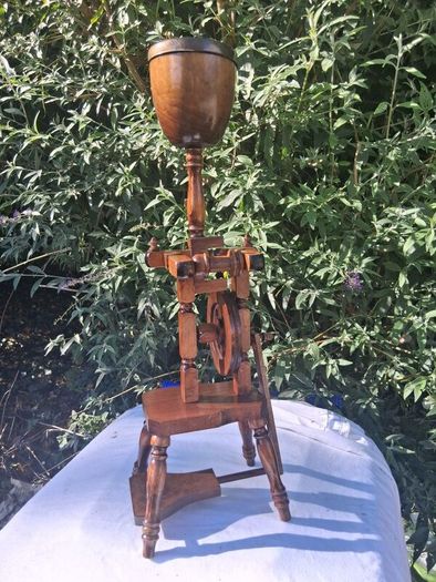 Mid Century Spinning Wheel Ashtray