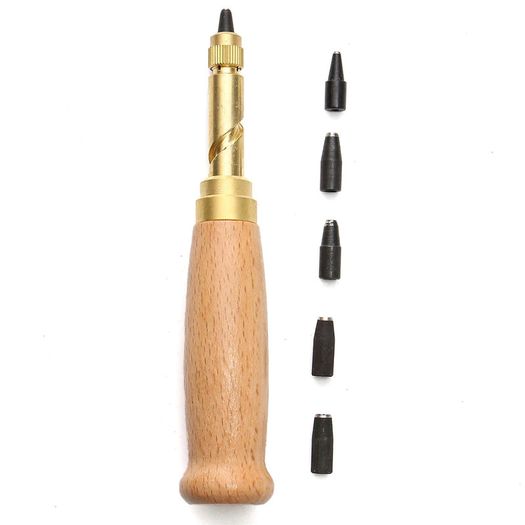 Professional 37Pcs Leather Craft Tools Kit Hand Sewing Stitching Punch Carving Work Saddle Leathercraft Accessories