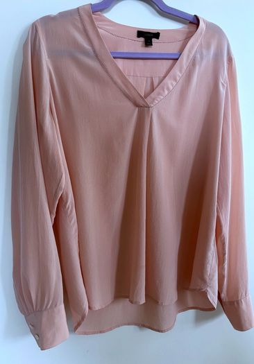 J Crew silk long sleeve blouse