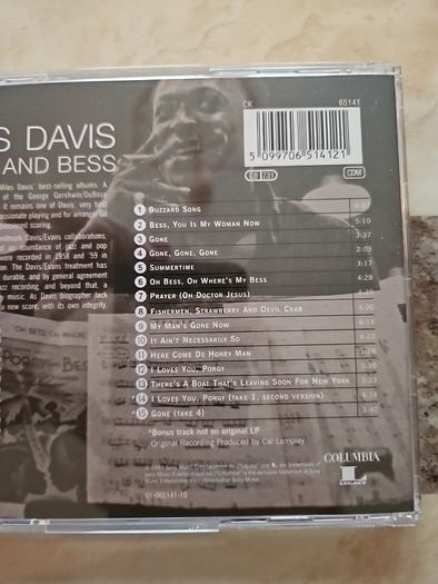 Miles Davis CD - Porgy And Bess