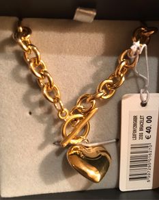 BNWT Gold Coloured Heart Bracelet by Soul