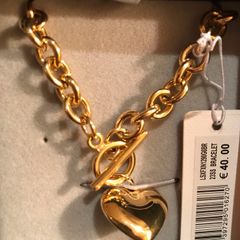 BNWT Gold Coloured Heart Bracelet by Soul