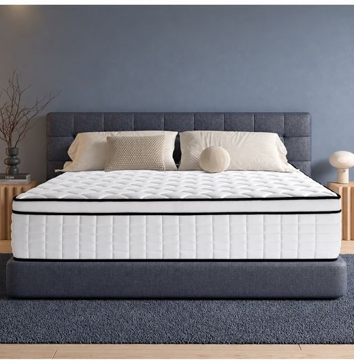 King Size Mattress 5FT Memory Foam Pocket Sprung Orthopedic King Mattresses Breathable, Motion Isolation, Medium Firm, 150x200x25cm