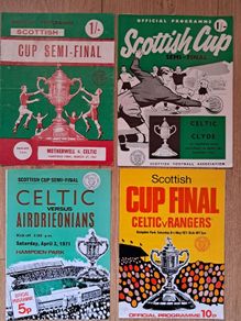 Collectible Celtic FC Scottish Cup Programmes