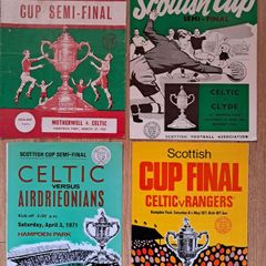 Collectible Celtic FC Scottish Cup Programmes