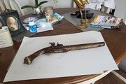 Antique flintlock pistol replica