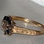 Vintage 9ct Gold Sapphire & Diamond Ring 1.50g (Scrap or Repair) Image 4